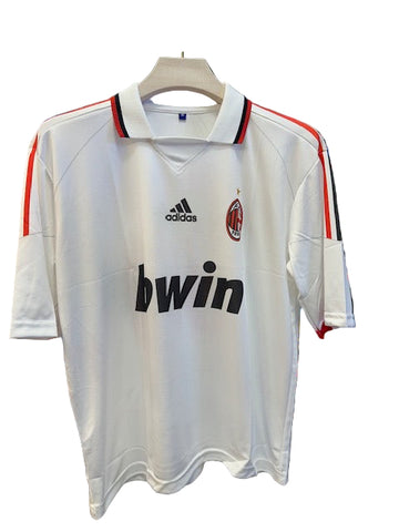 AC Milan 2007/08 Away Kit-Retro-Ronaldinho-Signature -Collar Five Sleeve-AM Retro Store