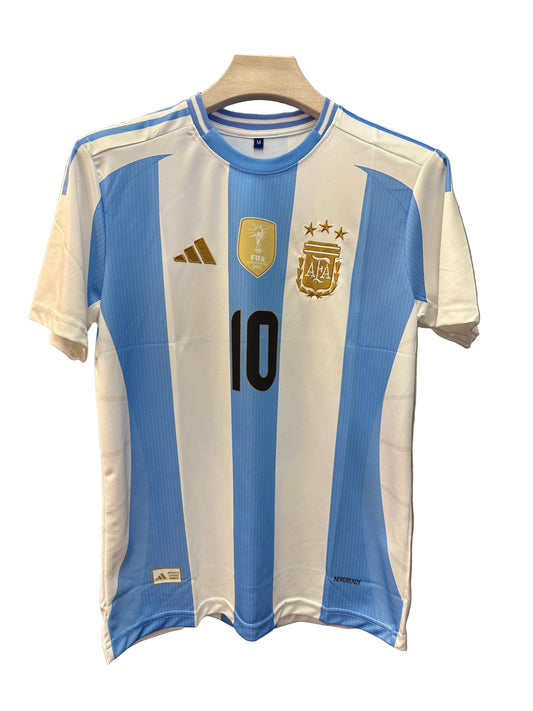 Argentina 2024 Home-Messi-Signature Embroidery-AM Retro Store