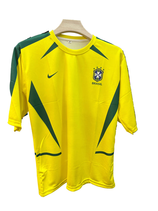 Brazil 2002 Home Kit-Ronaldo Nazario-Five Sleeve-AM Retro Store