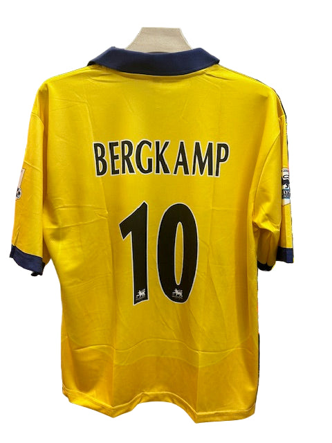 Arsenal 2003/04 Away-BERGKAMP-Collar Five Sleeve-AM Retro Store