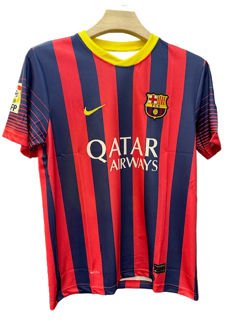 Barcelona 2013/14 Home-Vintage Jersey-Messi- Signature Embroidery-AM Retro Store