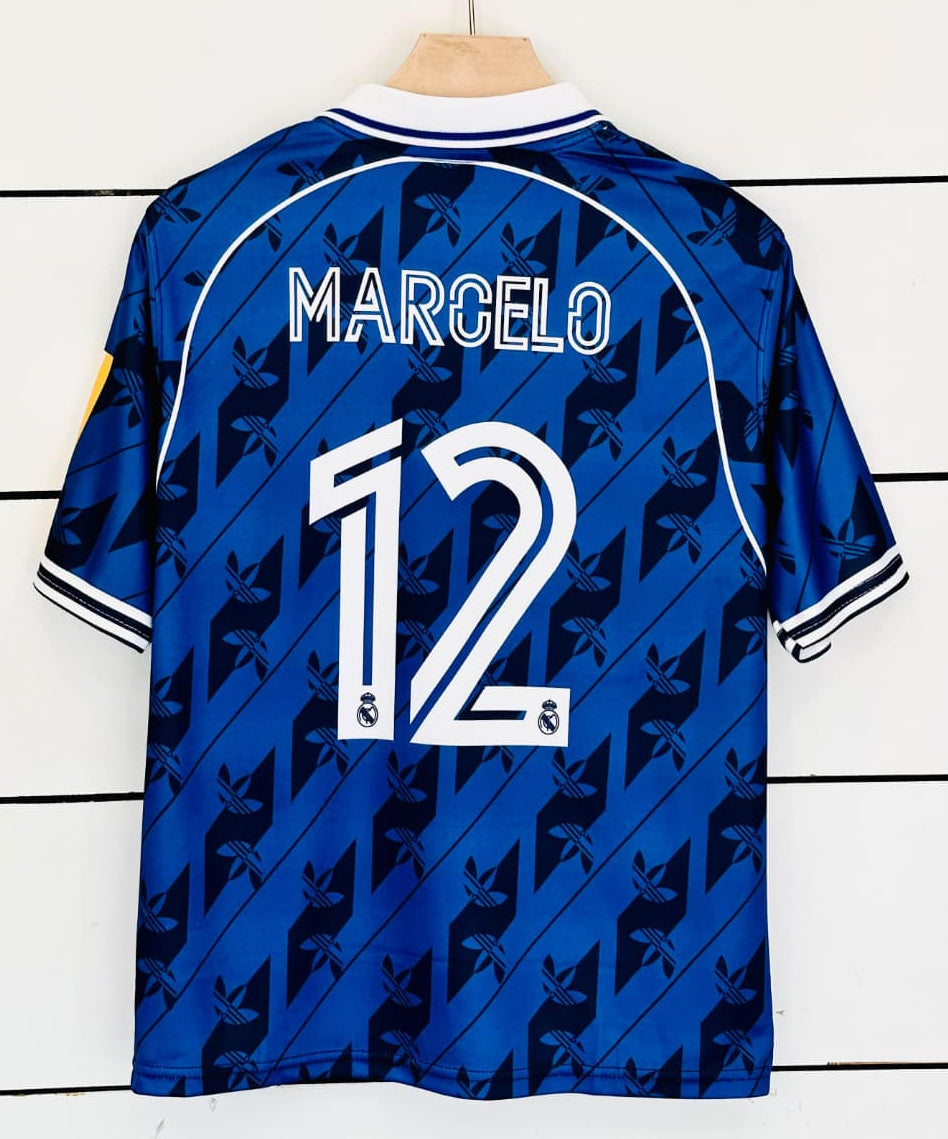 Real Madrid 2026/27 Away Kit-MARCELO 12-Collar Five Sleeve-AM Retro St