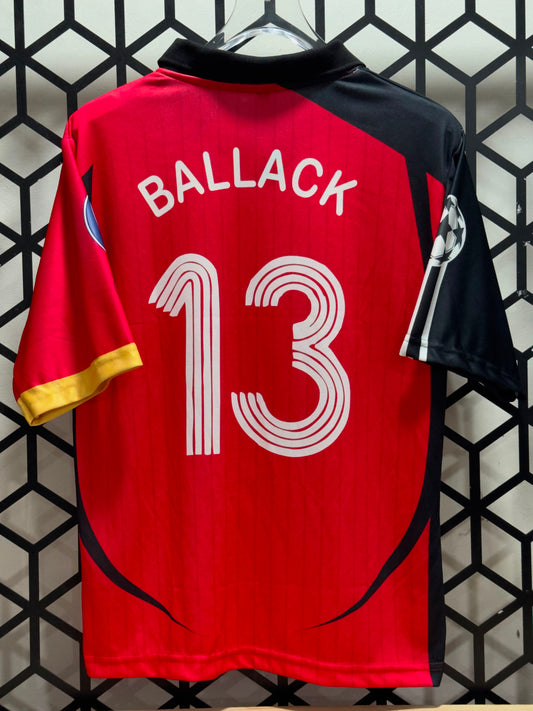 Germany 2006 away kit-Retro-BALLACK 13-Collar Five Sleeve-AM Retro Store