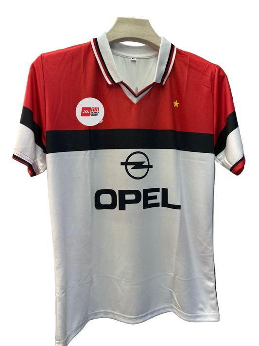 AC Milan 1994/95 Away- Maldini-Collar Half Sleeve