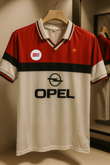 AC Milan 1994/95 Away- Maldini-Collar Half Sleeve