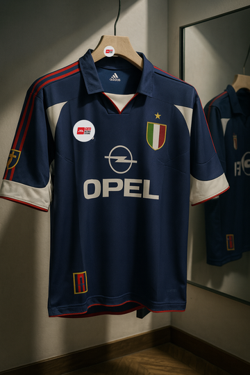 AC Milan 1999/2000 Third Kit-Maldini-Siganture-Collar Five Sleeve-AM Retro Store