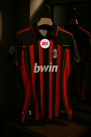 AC Milan 2006/07 Home-Maldini- Collar Half Sleeve
