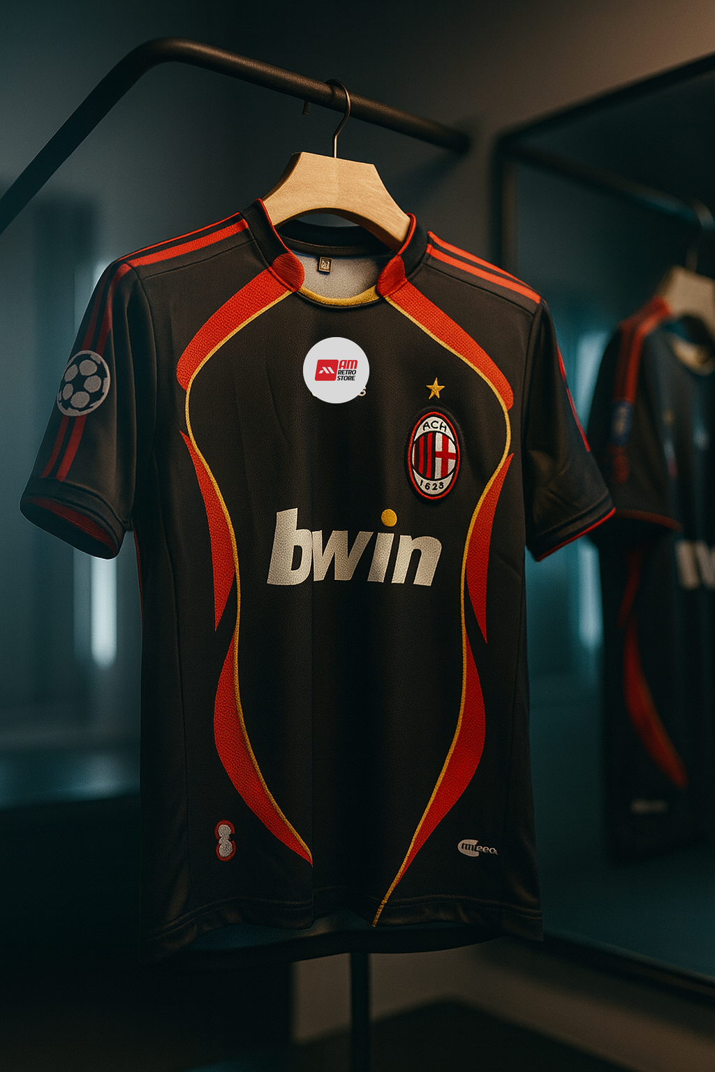 AC MILAN 2006/07 Kit-Maldini -Signature Embroidery