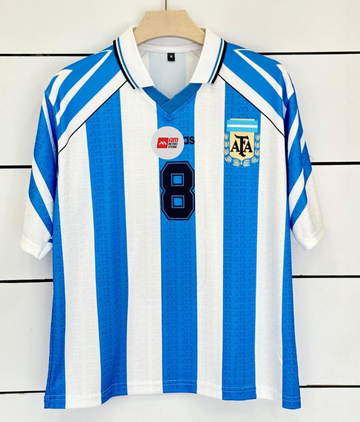 Argentina 1997-RIQUELME--Collar Five Sleeve-AM Retro Store