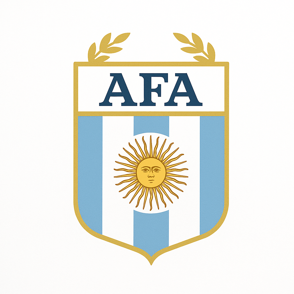 Argentina national football team logo in white background