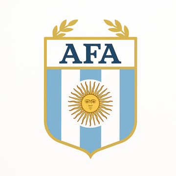 Argentina national football team logo in white background