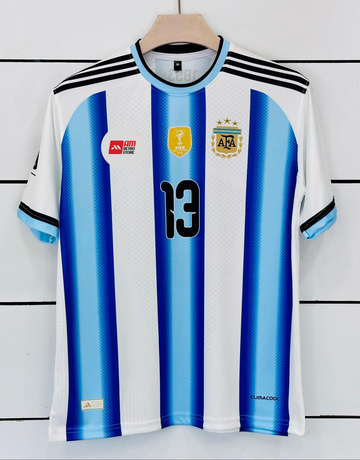 Argentina World Cup Home Jersey-ROMERO 13-AM RETRO STORE