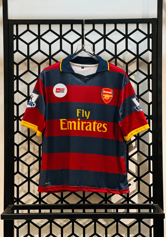 Arsenal 2007/08 Third-Fabregas-Collar Five Sleeve-AM Retro Store