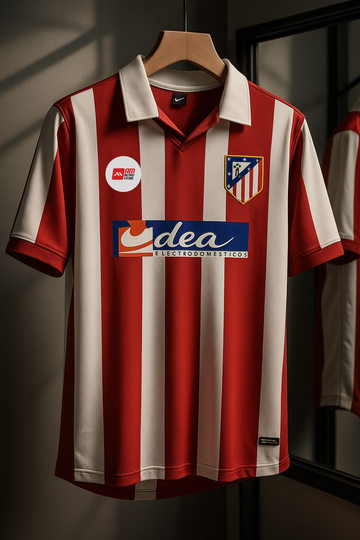 Atletico Madrid 2001/02 Home-TORRES- Collar Five Sleeve-AM Retro Store