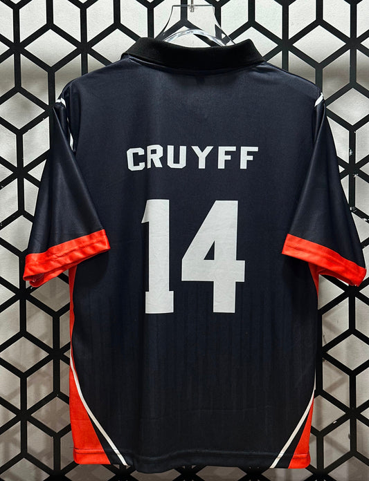 Netherlands Retro Jersey-CRUYFF 14-Collar Five Sleeve-AM Retro Store