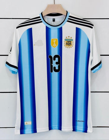 Argentina World Cup Home Jersey-ROMERO 13-AM RETRO STORE