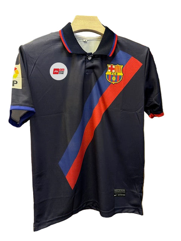 Barcelona 2002/03-Away- Ronaldinho-Collar Half Sleeve-AM Retro Store