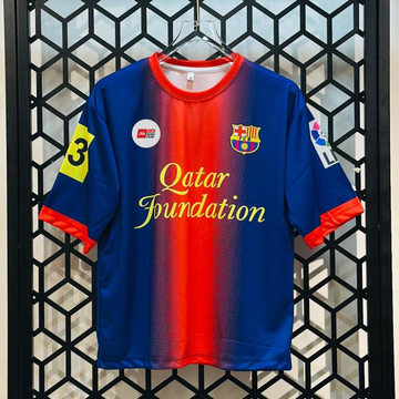 Barcelona 2012/13 Home-Messi Retro-Five Sleeve