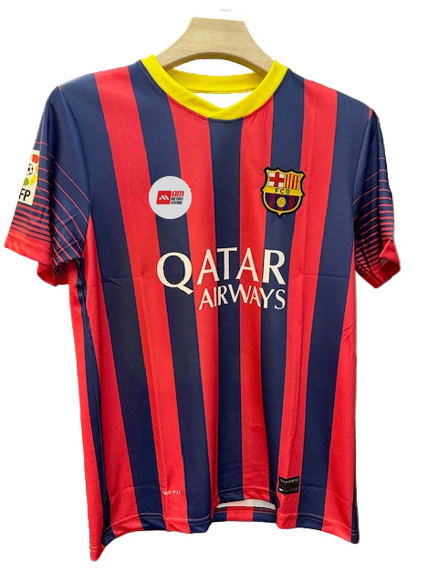 Barcelona 2013/14 Home-Vintage Jersey-Messi- Signature Embroidery-AM Retro Store