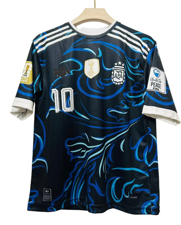 Argentina 2026 World Cup Away Five Sleeve Jersey-Messi-Sublimation -AM Retro Store