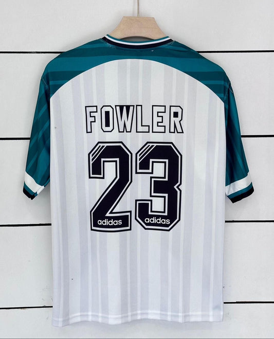 Liverpool 1993/95 Away-Retro-Fowler-Five Sleeve-Embroidery