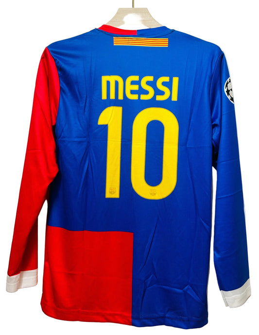 Barcelona 2008/09 Home Jersey-MESSI 10-Embroidery-Full Sleeve-AM Retro Store