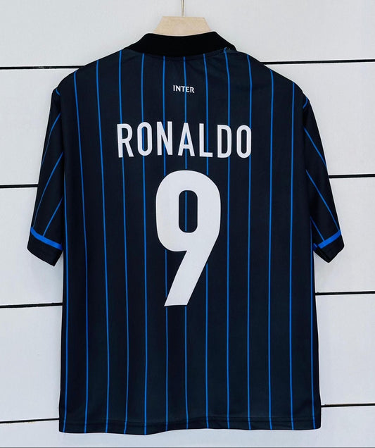 Inter Milan 2014/15 Home-Ronaldo Nazario-Collar Five Sleeve-AM Retro Store