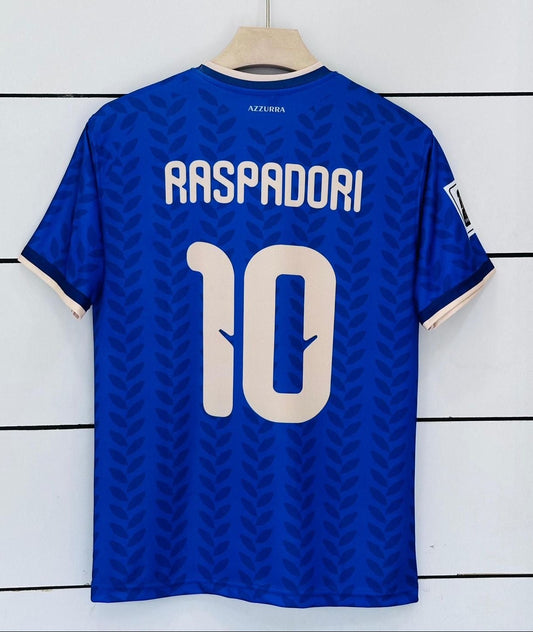 Italy 2026 Home Jersey-RASPADORI-AM Retro Store