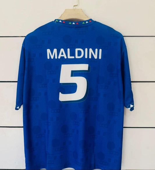 Italy 1994 Home-Maldini-Retro five Sleeve