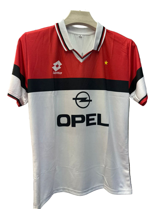 AC Milan 1994/95 Away- Maldini-Collar Half Sleeve