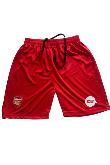Dotknit Embroidery Shorts-Arsenal Red