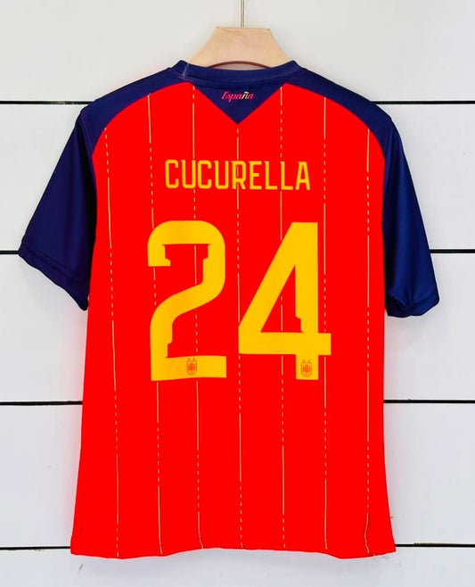 Spain FIFA 2026 World Champions New Kit-CUCURELLA 24-AM Retro Store