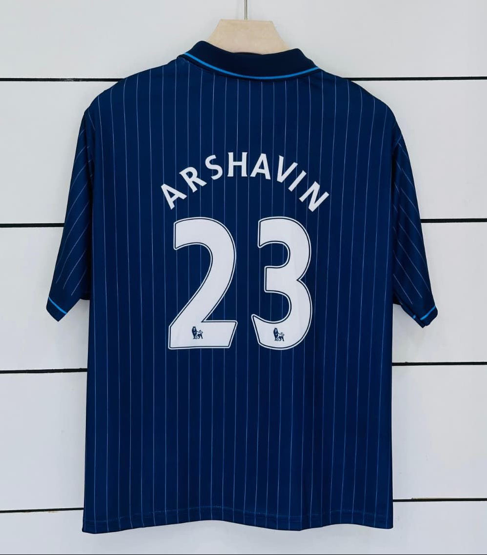 Arsenal 2009/10 Away-ARSHAVIN-Collar Five Sleeve-AM Retro Store