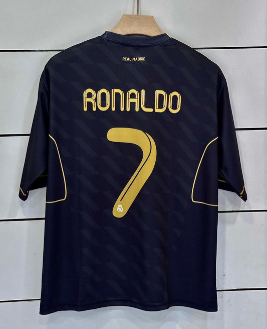Real Madrid 2011/12 Away-Authentic Retro Version-Ronaldo-Five Sleeve