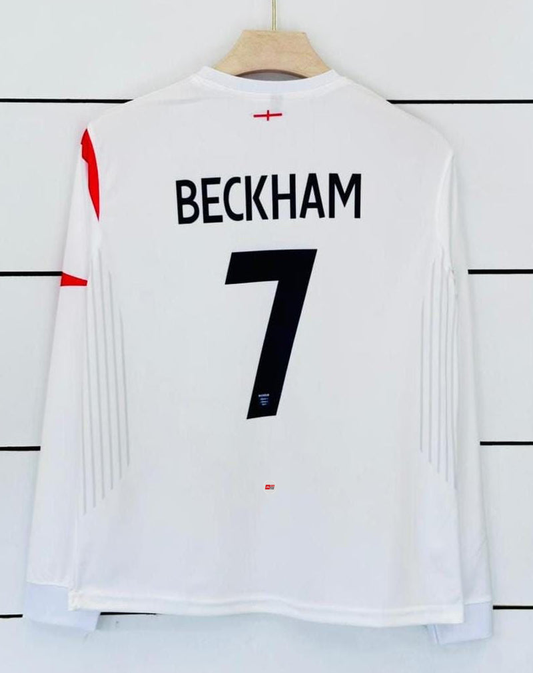 England 1998 Home World Cup-Beckham Retro-Full Sleeve-AM RETRO STORE