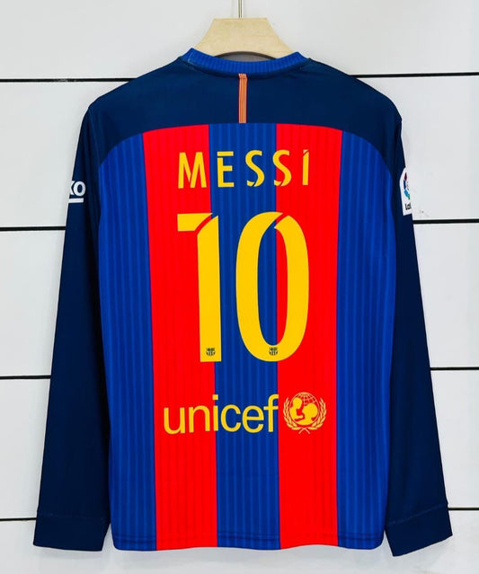 Barcelona 2016/17 Home -Messi-Full Sleeve