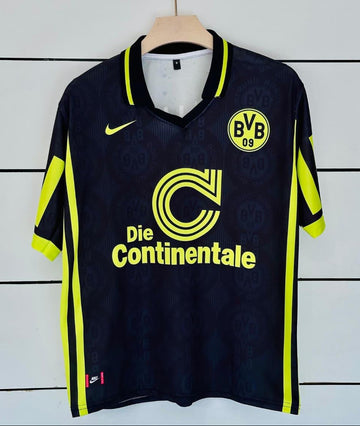 Borussia Dortmund 1996/97 Away Kit-Collar Five Sleeve-AM Retro Store