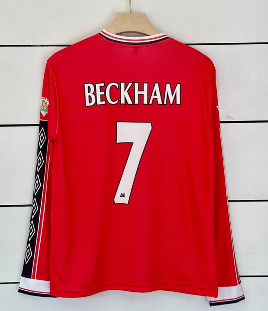 Manchester United 1998/2000 Retro-Beckham- Full sleeve