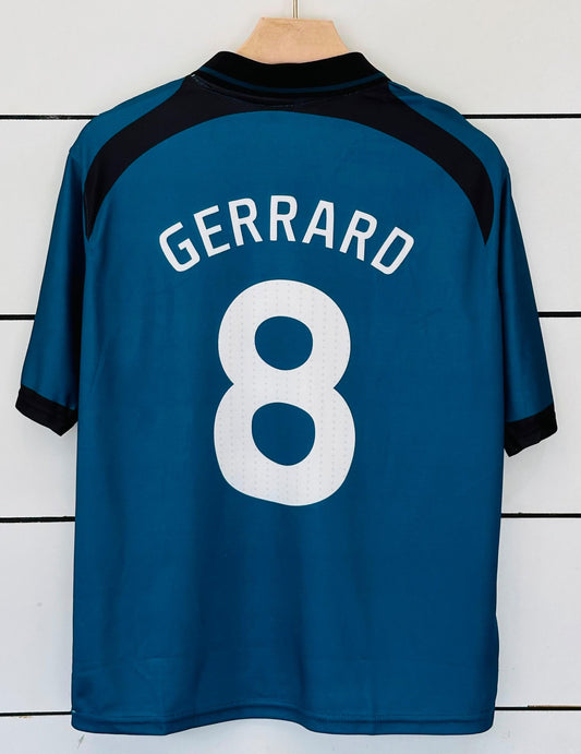 Liverpool 2008/09 Third Kit-GERRARD 8-Collar Five Sleeve-AM Retro Store