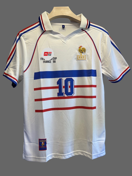 France 1998 World Cup Away-Zidane - Signature Embroidery