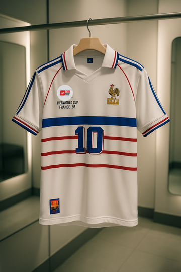 France 1998 World Cup Away-Zidane - Signature Embroidery