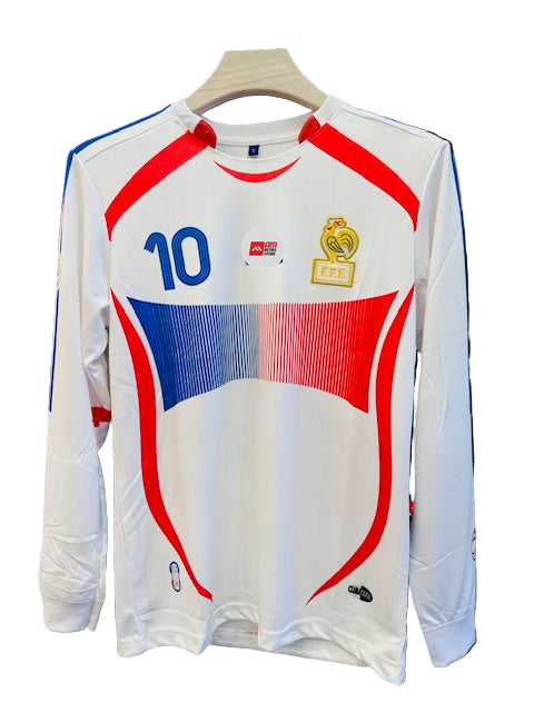 France 2006/07 Away-Zidane-Signature Embroidery Full Sleeve