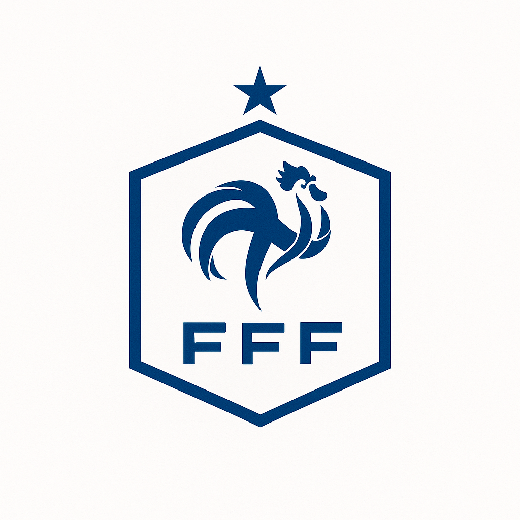 France national football team logo in white background