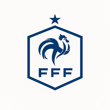 France national football team logo in white background