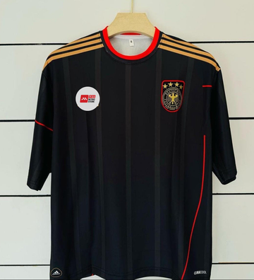 Germany 2010 Away -Retro Black- Ozil -Five sleeve-Embroidery