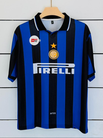 Inter Milan 1997-98 Home-Ronaldo Nazario-Collar Five Sleeve-AM Retro Store