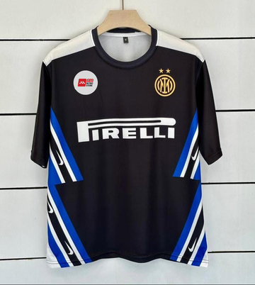 Inter Milan 2025/26-Training Black Jersey-Five Sleeve-No Player Name-AM Retro Store