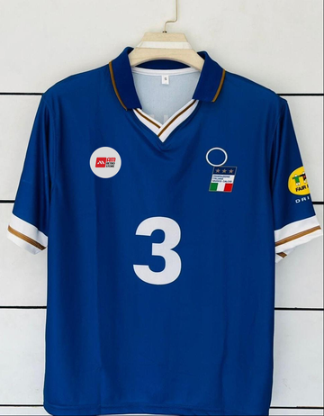 Italy 1996 Home Kit-Maldini-Retro-Collar Five Sleeve-AM Retro Store