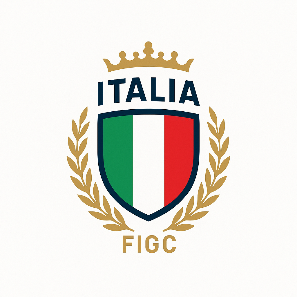 italy national football team logo in white background