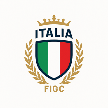 italy national football team logo in white background